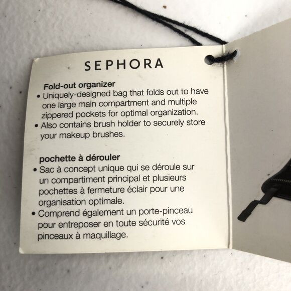 Sephora Collection Fold Out Hanging Makeup Organizer Bag Multiple Pockets NWT - Picture 6 of 16